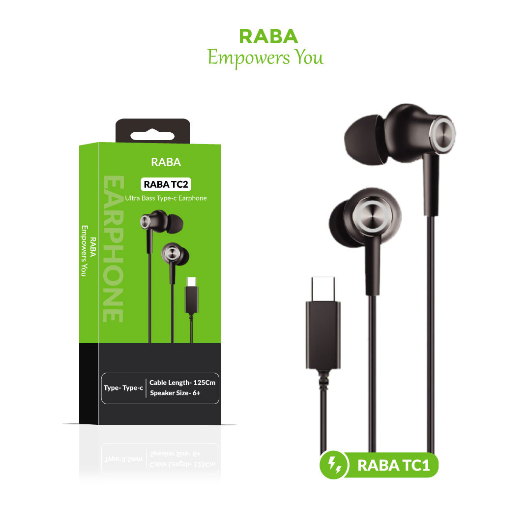 RABA TC2 Ultra Bass Type-c Earphone