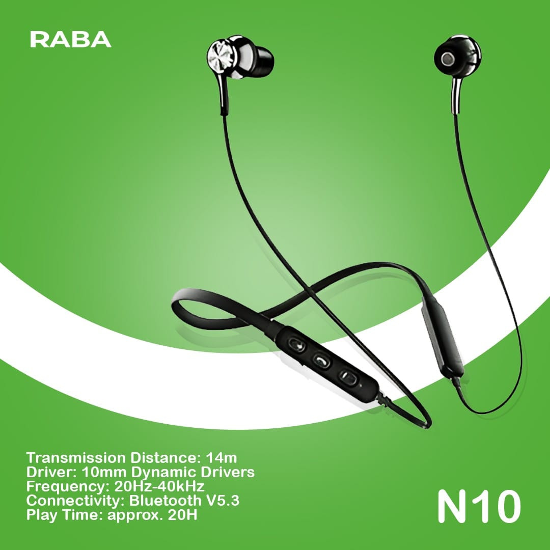 RABA N10 Original Bluetooth Neckband