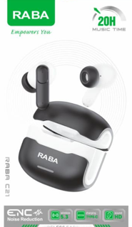 RABA C21 ENC True Wireless Earbuds