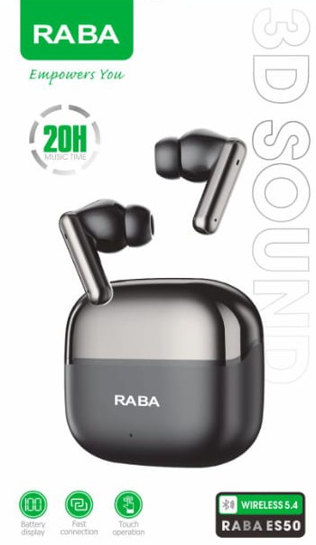RABA ES50 ENC TWS Bluetooth 5.3 Earbuds