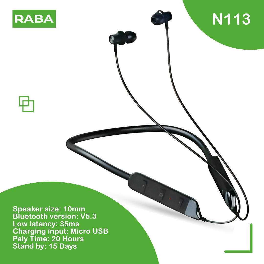 RABA N113 Original Bluetooth Neckband