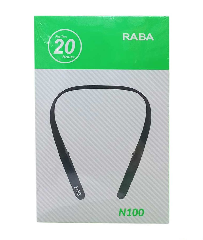 RABA N100 Original Bluetooth Charging Display Neckband	