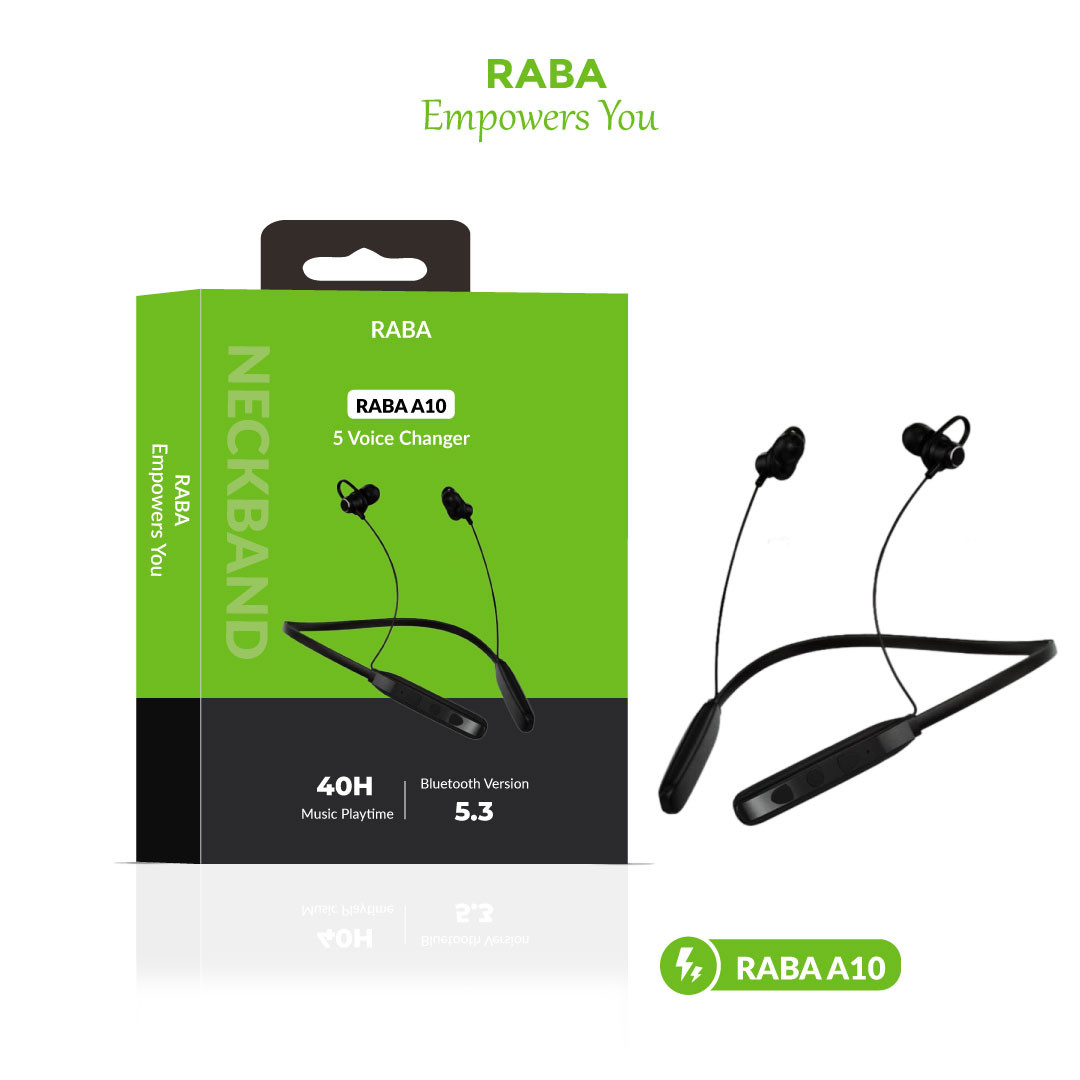 Raba A10 Neckband ( 5 Voice Changer )